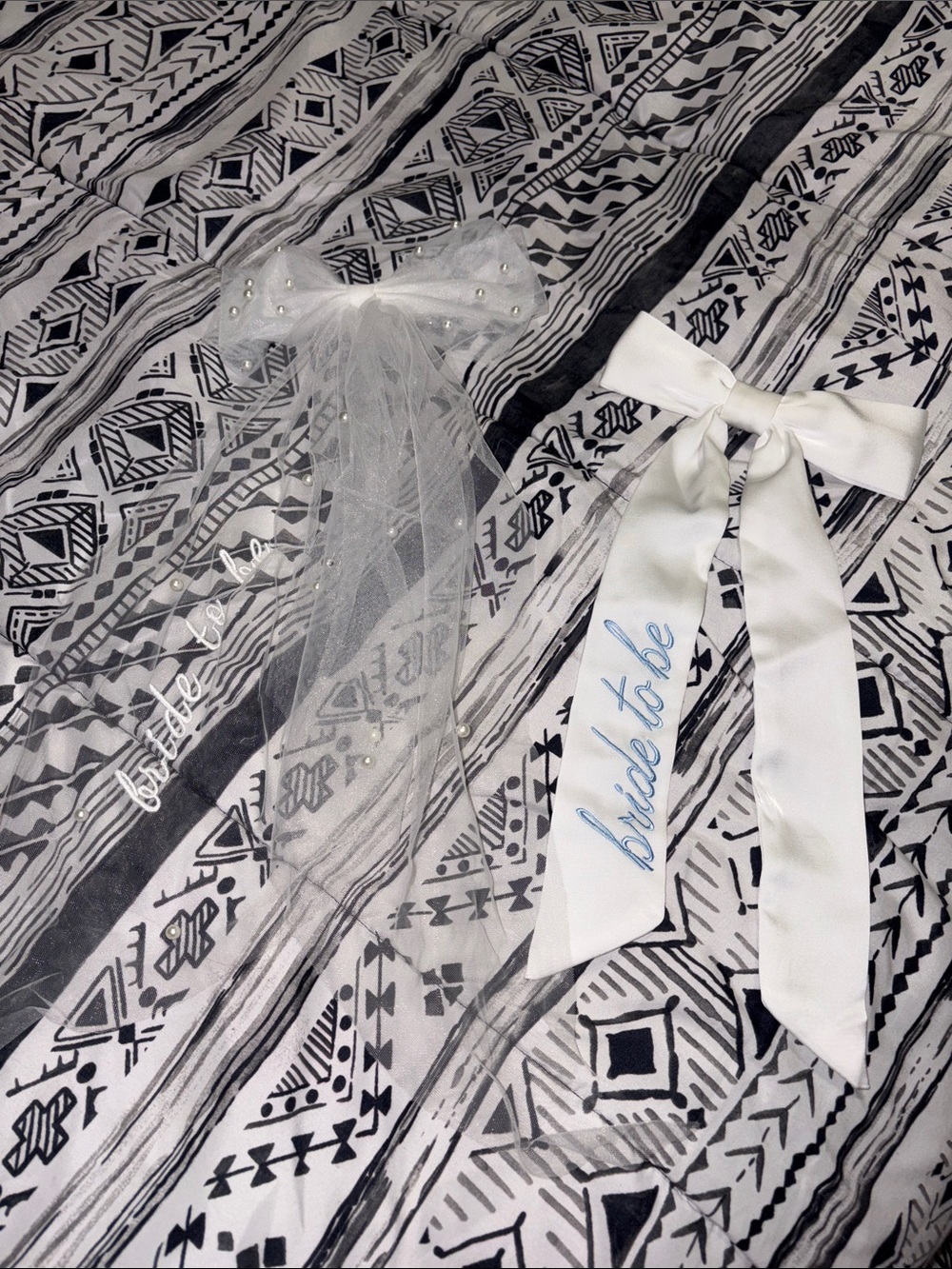 White Bridal Hair Bows - Pair of Wedding Accessories